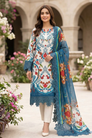 Teal Bliss Summer Lawn
