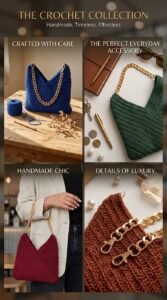 ✨ The Crochet Collection – Handmade, Timeless, Effortless,tote bags